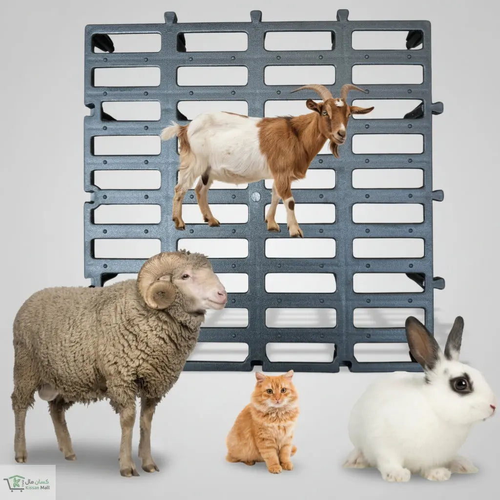 Heavy Duty Black Plastic Slatted Flooring Tile 1x1ft for Goats, Sheep ...