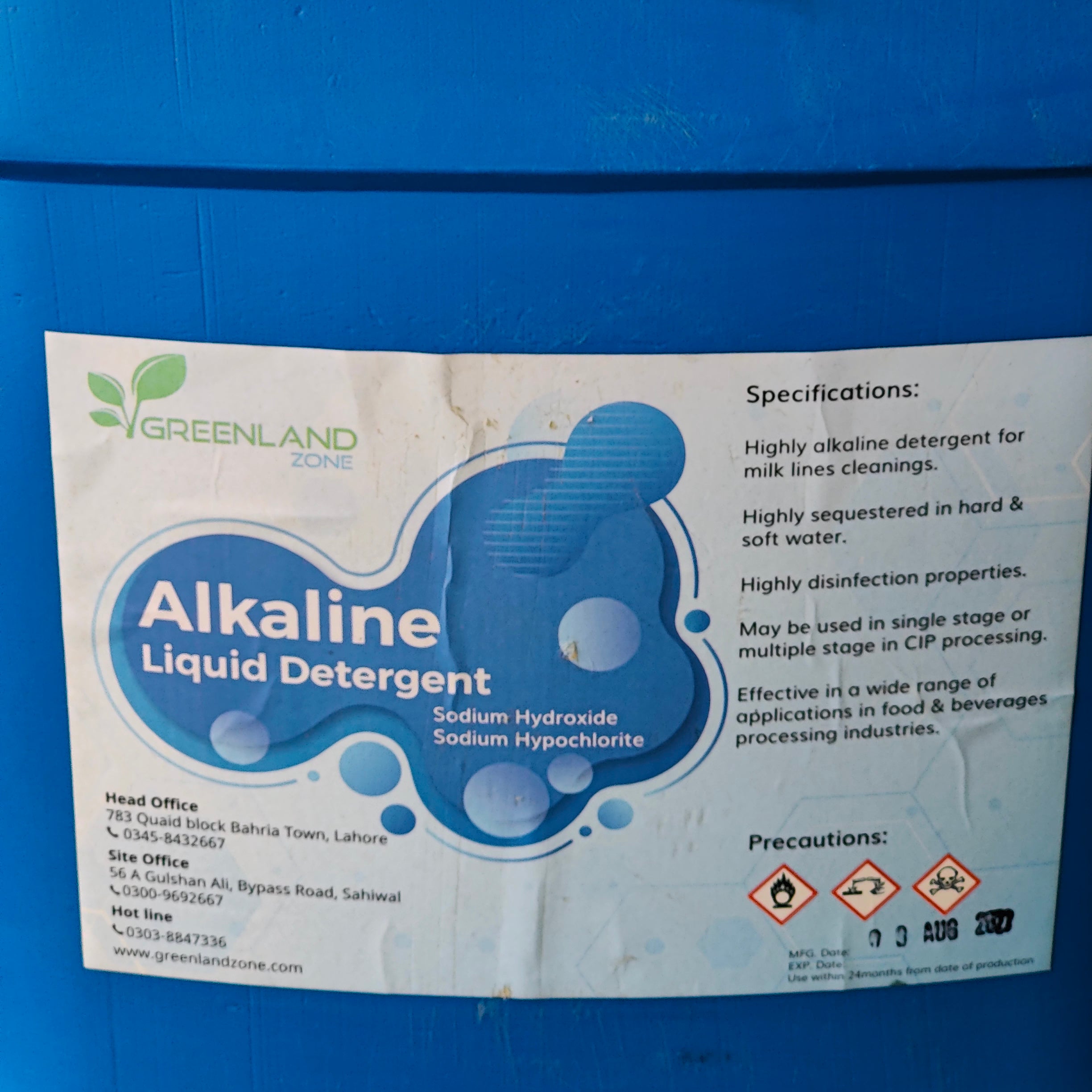 Alkaline Liquid Detergent